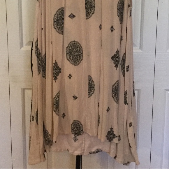 FREE PEOPLE Tree Swing Tunic Top Mini Dress Cream - Picture 4 of 6